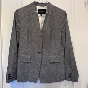 Banana Republic gray/blue blazer with fun collar